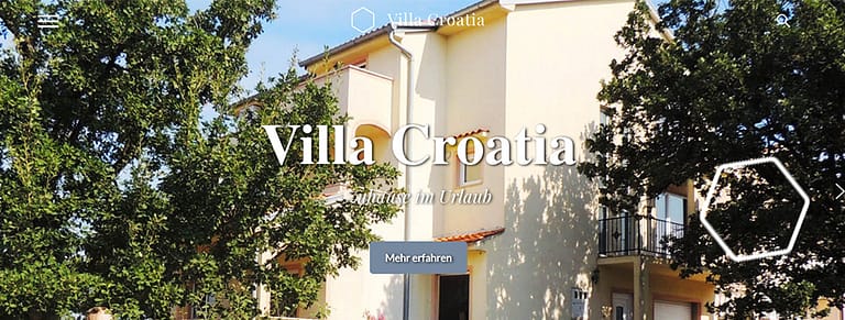 Villa Croatia Webdesign